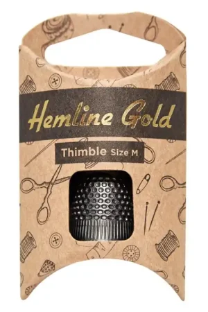 Prezzo Basso Ditale in metallo nero - Hemline Gold