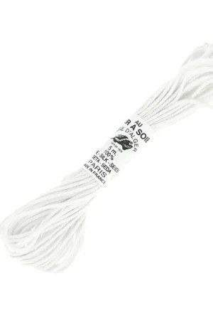 Fil à broder en soie pour broderie et couture - Soie d'Alger Blanc (4096) x5m Ordina Subito