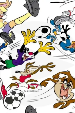 Ultimissimo Modello Tessuto in cotone - Calcio - Looney Tunes