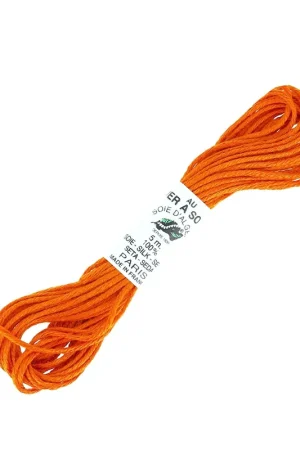 Fil à broder en soie pour broderie & couture - Soie d'alger Orange (614) x5m Offerta Limitata