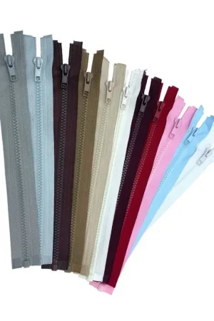 Promozione Esclusiva Cerniera Chiusura Zip Carrarmato Pressofusa Denti Plastica Divisibile Sganciabile 1 Cursore Lunga 25 Cm