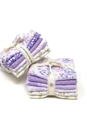 Promozione Pacchettino di Tessuti Viola, 6 da 25 x 27 cm