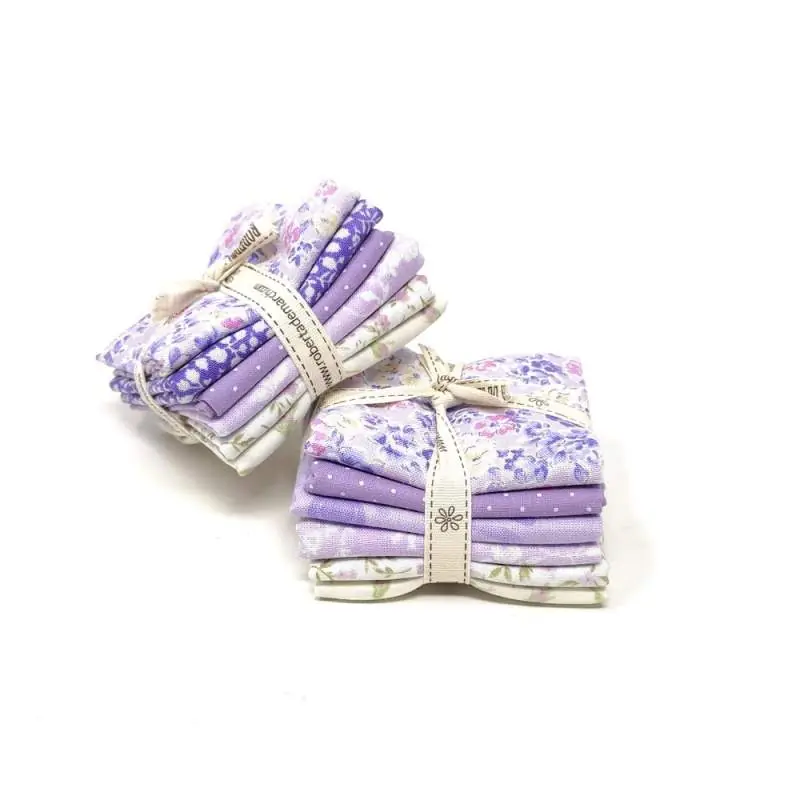 Promozione Pacchettino di Tessuti Viola, 6 da 25 x 27 cm