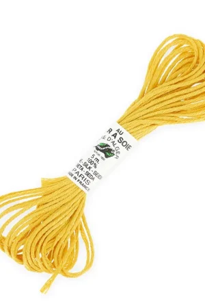Fil à broder en soie pour broderie et couture - Soie d'Alger Jaune (2514) x5m Direttamente Dal Produttore