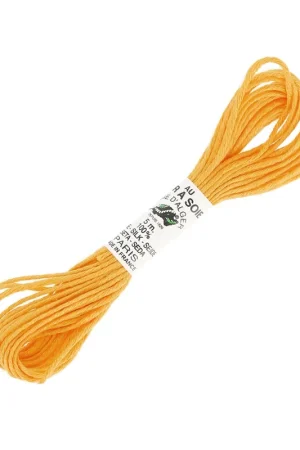 Compra Online Fil à broder en soie pour broderie et couture - Soie d'Alger Jaune Orangé(2544) x5m
