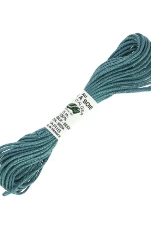 Consegna Rapida Fil à broder en soie pour broderie et couture - Soie d'Alger Teal (1745) x5m