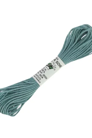 Economico Fil à broder en soie pour broderie et couture - Soie d'Alger Medium Teal (5385) x5m