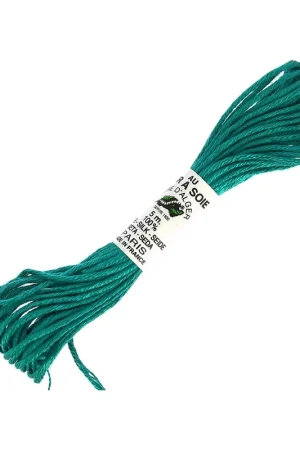 Fil à broder en soie pour broderie et couture - Soie d'Alger Emerald (202) x5m A Buon Prezzo