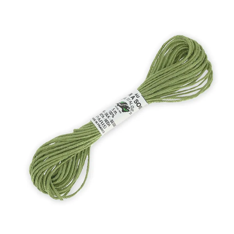 Fil à broder en soie pour broderie et couture - Soie d'Alger Verveine (3724) x5m Offerta Del Giorno