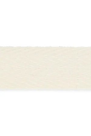 Ruban sergé de coton motif chevron 12 mm Crème x1m Prezzo Ridotto