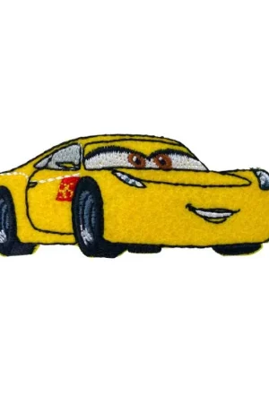 Patch Termoadesiva Macchina Sportiva Giallo – Ricamo 7x3 Cm Miglior Prezzo