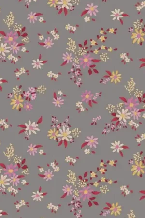 Tilda Chic Escape Daisyfield Grey, Tessuto Grigio con Campo di Margherite Acquista Ora