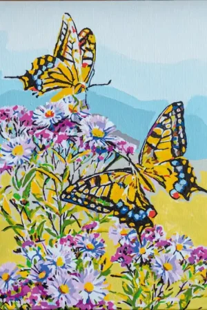 Kit per dipingere con i numeri - Swallowtails - Vervaco Promozione Esclusiva