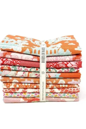 Prezzo Basso Tilda Bundle Arancione, 10 Fat Quarter 50 x 55 cm
