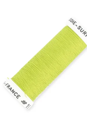 Economico Fil à broder pour broderie perlée de Lunéville Soie surfine Olive (199) x100m