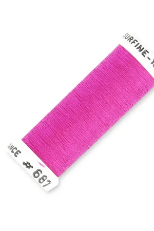 Compra Oggi Stesso Fil à broder pour broderie perlée de Lunéville Soie surfine Fuchsia (687) x100m