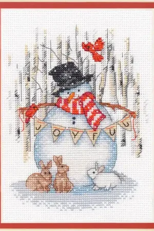 Kit punto croce - Pupazzo di Neve Felice - Dimensions Compra Online