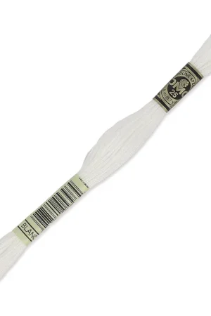 Quantità Limitata Fil à broder DMC Mouliné Spécial 117 MC Blanc (BLANC) x8m