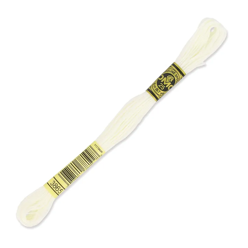 Nuovo Arrivo Fil à broder DMC Mouliné Spécial 117 MC Blanc Cassé (3865) x8m