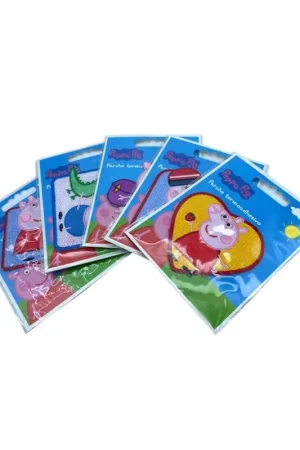 A Buon Prezzo Applicazione Termoadesiva Ricamo Patch Personaggio Cartone Animato Maialino Rosa