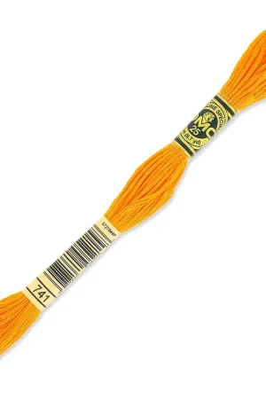 Offerta Limitata Fil à broder DMC Mouliné Spécial 117 MC Orange Clair (741) x8m