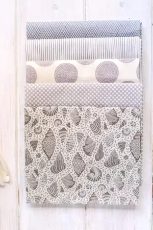 Occasione Imperdibile Tilda, Bundle 5 Fat Quarter Grigio 50 x 55 cm