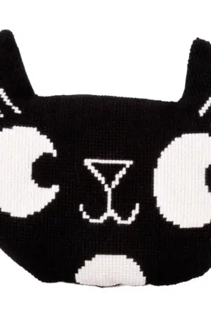 Prezzo Basso Kit cuscino punto croce - Gatto Nero - Vervaco