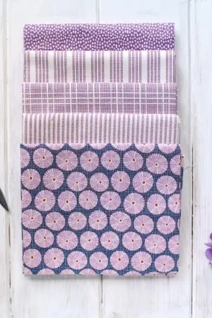 Tilda, Bundle 5 Fat Quarter Viola e Blu 50 x 55 cm Popolare