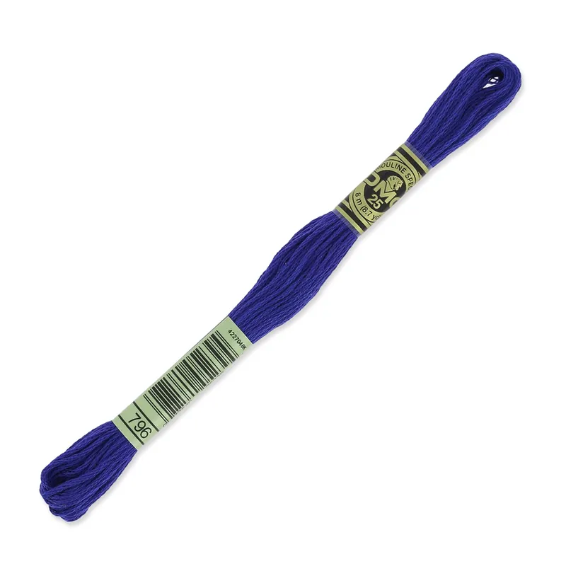 Promozione Fil à broder DMC Mouliné Spécial 117 MC Bleu Roi (796) x8m