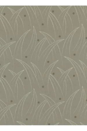 27th Centenary Collection by Yoko Saito, Tessuto Beige con Disegno Fili Erba Promozione