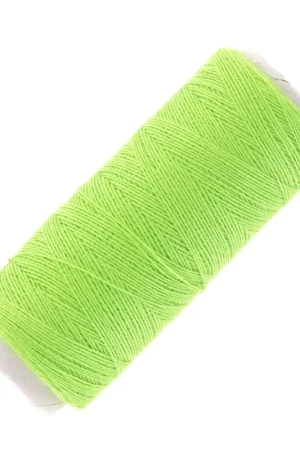 Bobine de fil imitation coton pour réaliser ses pompons Vert Fluo x120m Ordina Subito