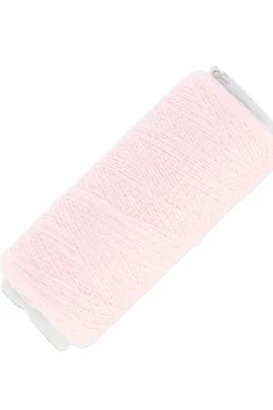Bobine de fil imitation coton pour réaliser ses pompons Rose Poudré x120m Esclusivo