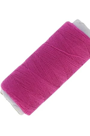 Bobine de fil imitation coton pour réaliser ses pompons Fuchsia x120m Offerta Speciale