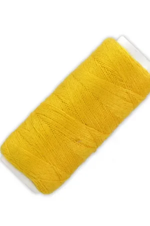Bobine de fil imitation coton pour réaliser ses pompons Jaune x120m Professionale