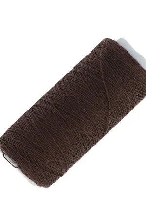 Prezzo Di Fabbrica Bobine de fil imitation coton pour réaliser ses pompons Brun x120m