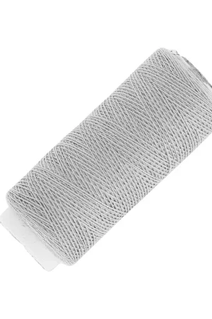 Bobine de fil imitation coton pour réaliser ses pompons Gris Clair x120m Prezzo Conveniente