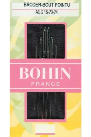 Aghi da ricamo - Aghi da ricamo a mano n°18-20-24 - Bohin Solo Oggi