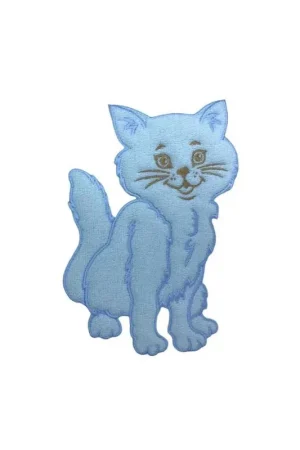 Direttamente Dal Produttore Applicazione Termoadesiva Patch Ricamo Gatto Tessuto Spugna 14x9 Cm
