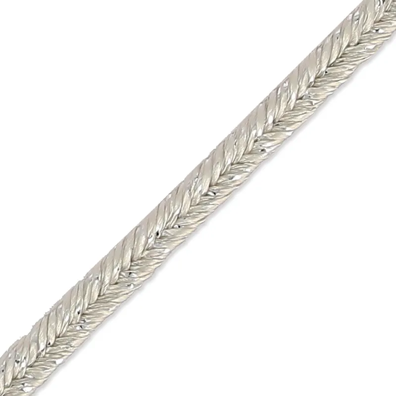 Offerta Limitata Soutache metallic fabrication italienne 2 mm Silver/argenté x1m