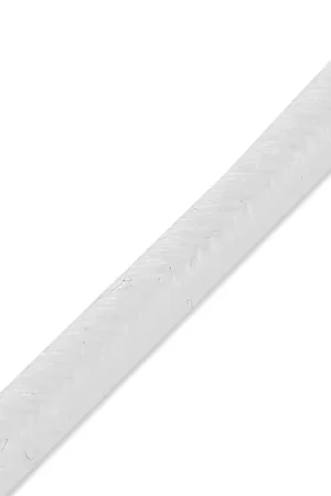 Soutache shiri velvet fabrication italienne 4 mm Blanc x1m Offerta Del Giorno