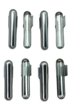 Esclusivo 8 PZ Terminale Capocorda Acciaio Argento Lacci Scarpe Stringa