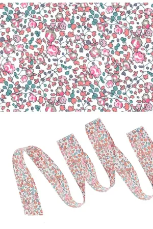 Biais en tissu Liberty - Eloïse - Dragée x1m Miglior Prezzo