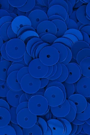 Sequins en plastique  imitation perles Heishi 6 mm Bleu Dur x50g Offerta