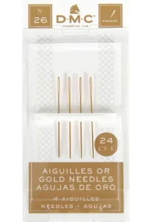 Aghi per tappezzeria - Aghi d'oro con arazzo a mano n°26 - DMC Ultimissimo Modello