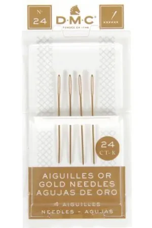 Offerta Del Giorno Aghi per tappezzeria - Aghi d'oro con arazzo a mano n°24 - DMC