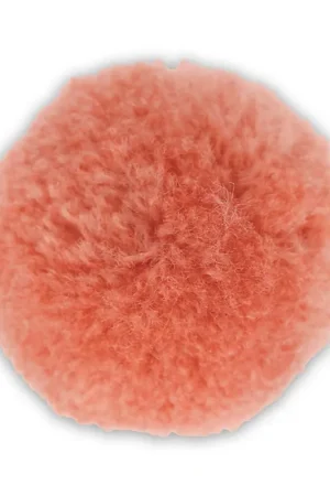 Pompon rond synthétique 3 cm Saumon x1 Ultimissimo Modello