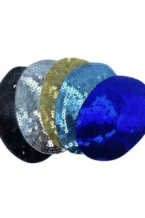 Applicazione Ovale 5116 Termoadesiva Toppa Micro Paillettes Cucite 85x115 Mm Più Venduto