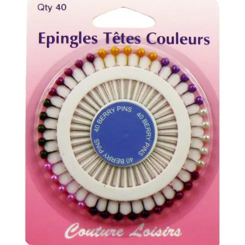 Prezzo Scontato spilla - Alfileres con cabeza colorada - Couture loisirs