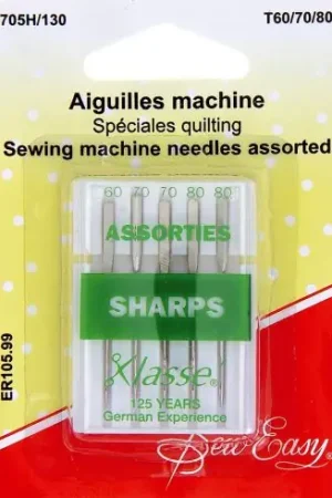 Aghi per macchine da cucire - Aghi per quilting - T60/70/80 - Sew Easy Affare