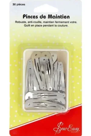 accessorio patchwork - 30 clips per bordi e orli - Sew Easy Consegna Rapida
